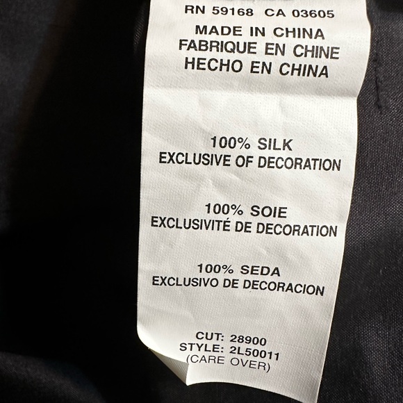 Karen Kane Silk Dress with Crochet Bodice - Picture 8 of 8